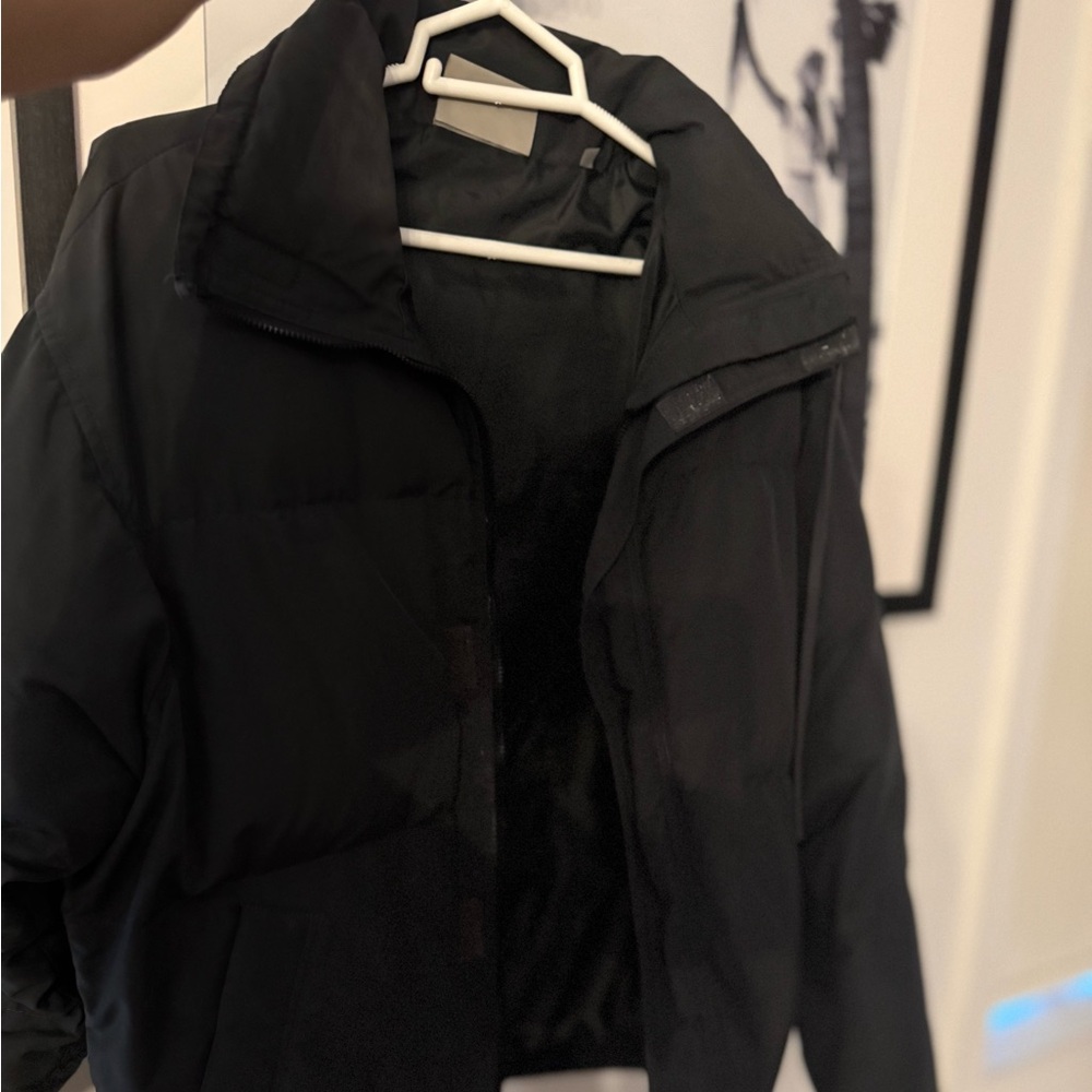 Essentials Black Bomber Jacket
